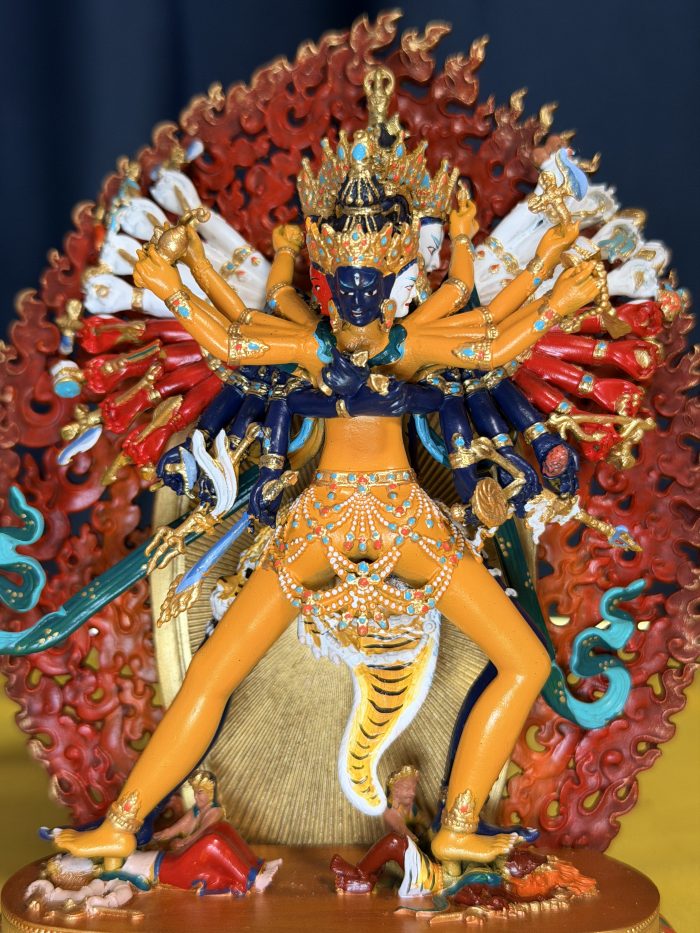 微信图片_20260807145207_219_11 Kalachakra Statue | Hand-Painted Copper Tibetan Buddhist Sculpture (15cm)