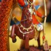 Tsiu Marpo Protector Statue – Hand-Painted Copper Tibetan Buddhist Sculpture (12cm)