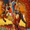 Tsiu Marpo Protector Statue – Hand-Painted Copper Tibetan Buddhist Sculpture (12cm)